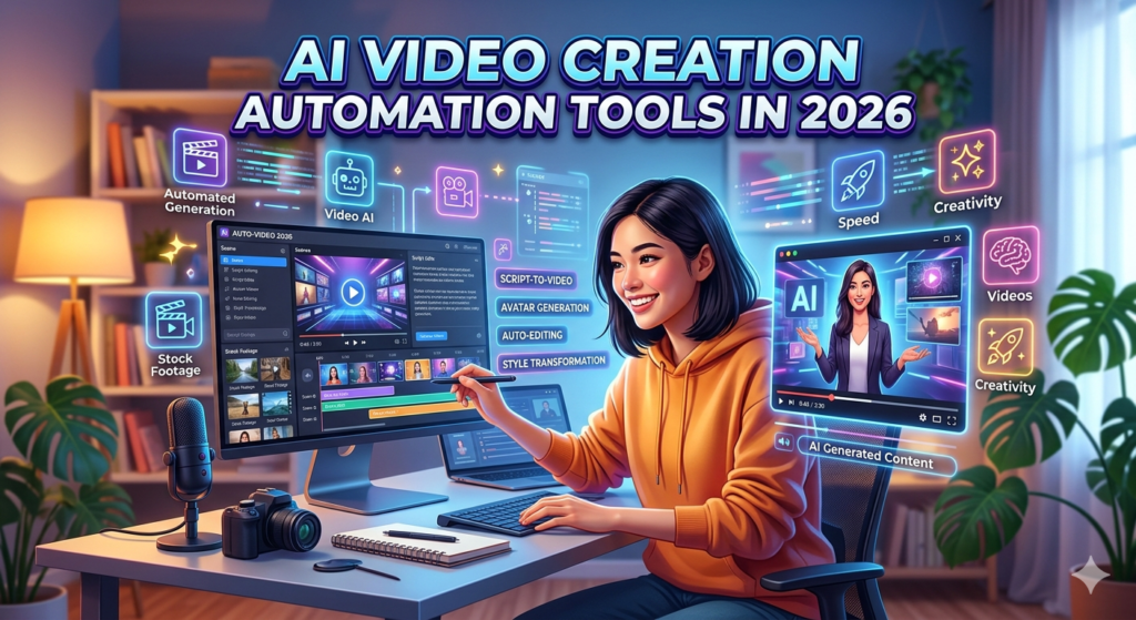 Best AI Video Creation Automation Tools in 2026